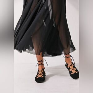 NEW FREE PEOPLE JEFFREY CAMPBELL SERENITY WRAP FLATS